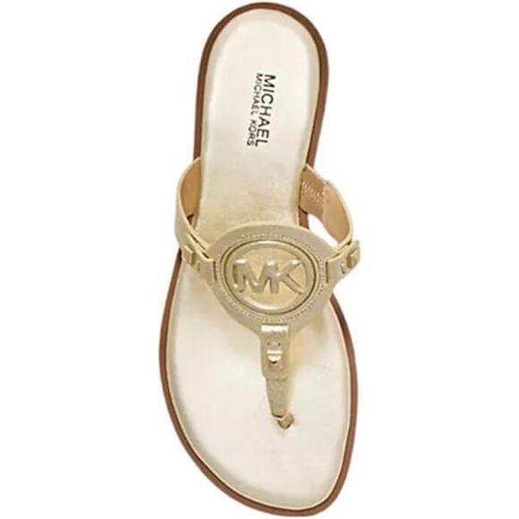 Michael Kors Women's Hampton Slip-On Embell, Gold Size 8M - Picture 2 of 5